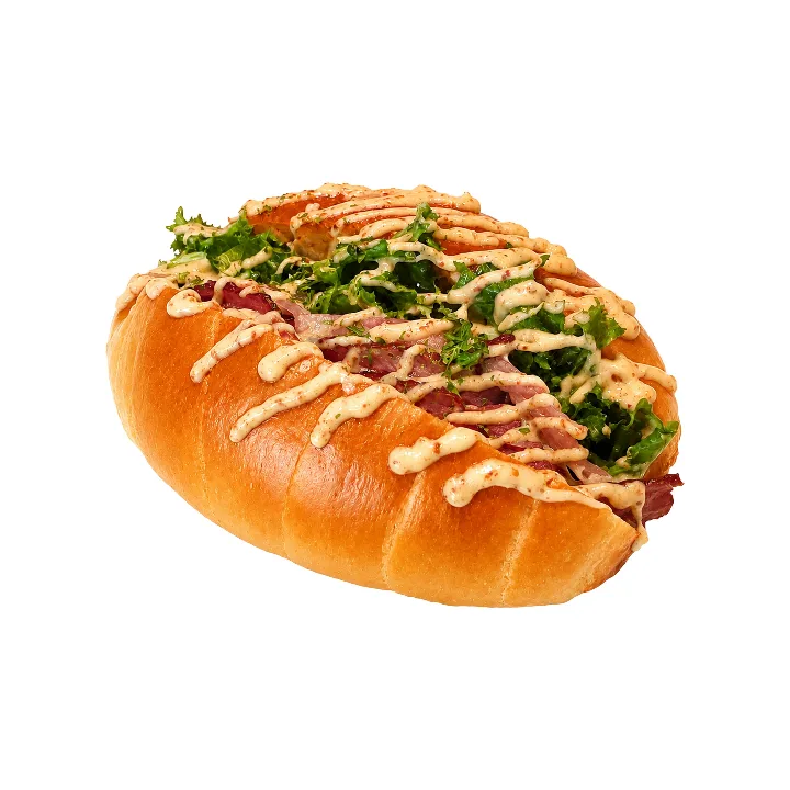 柚子と鴨肉の塩パンサンド