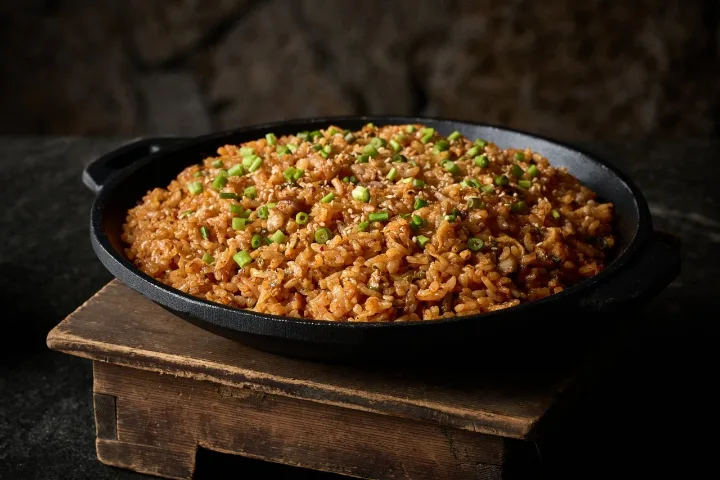 大根の和え物入りチャーハン
