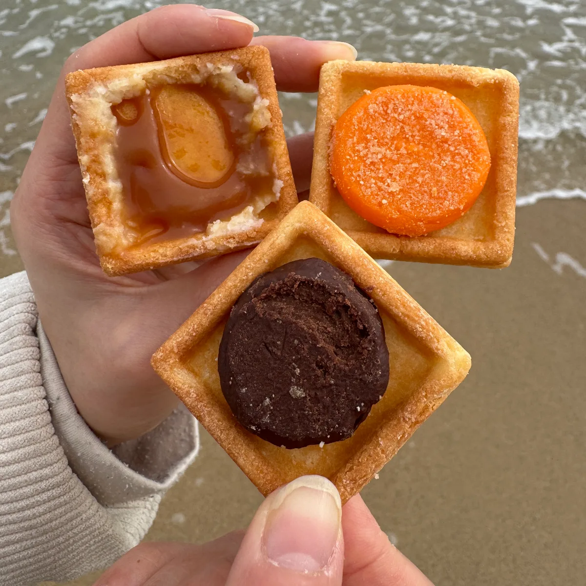 三種類のサンドの中身