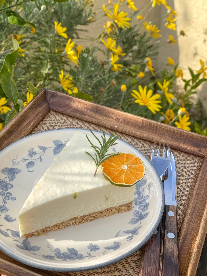 青みかんムースケーキ