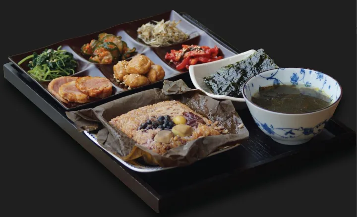 蓮の葉ご飯定食