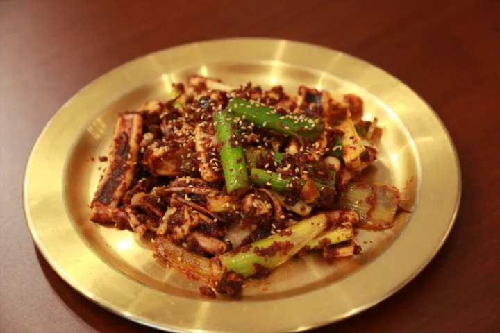 イカの炭火焼き