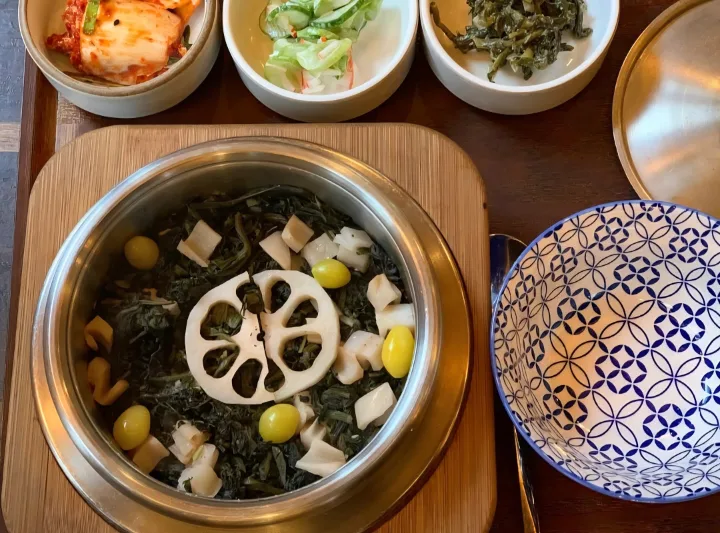 旌善産コンドゥレとレンコンの釜飯定食