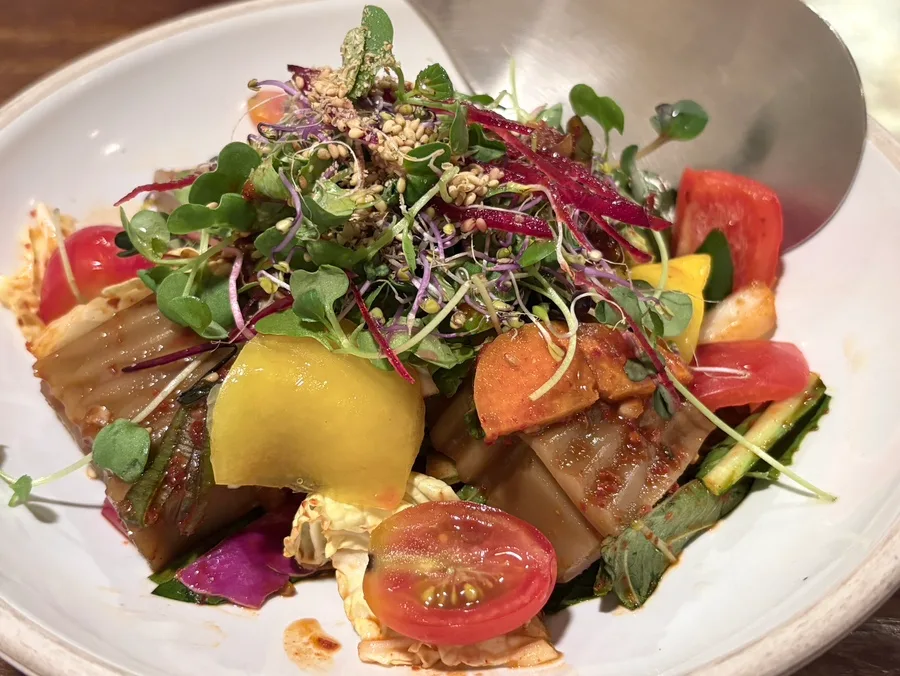 ムクと彩り野菜の和え物