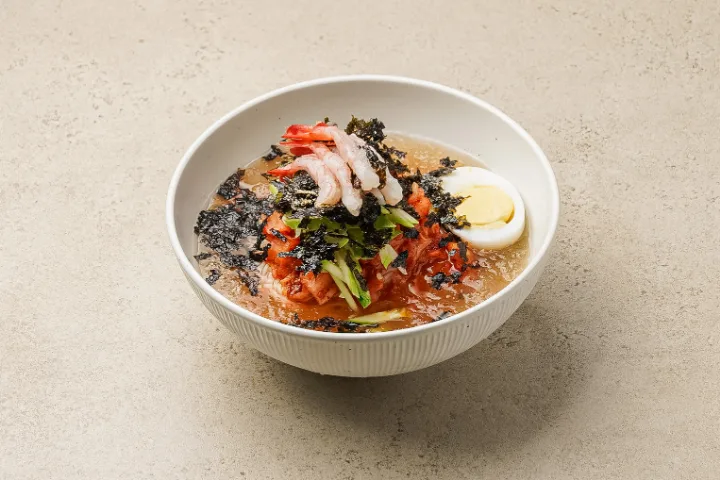 甘エビ入りキムチ巻きそうめん