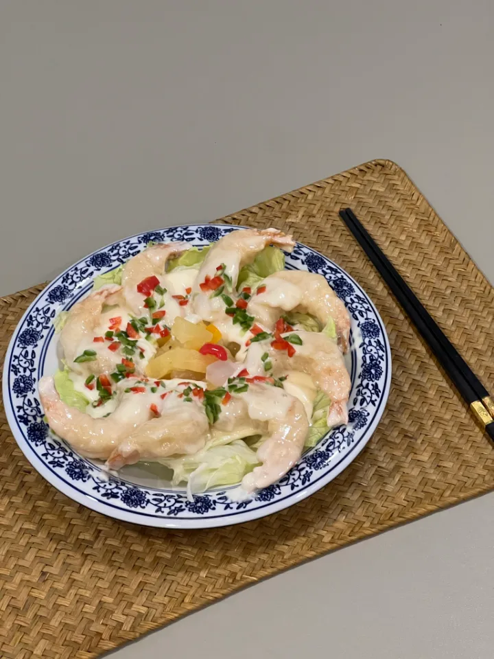 エビのクリームソース
