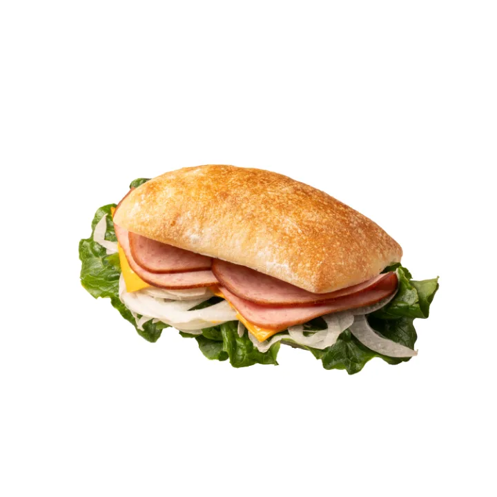 ハムチーズのチャバタサンド
