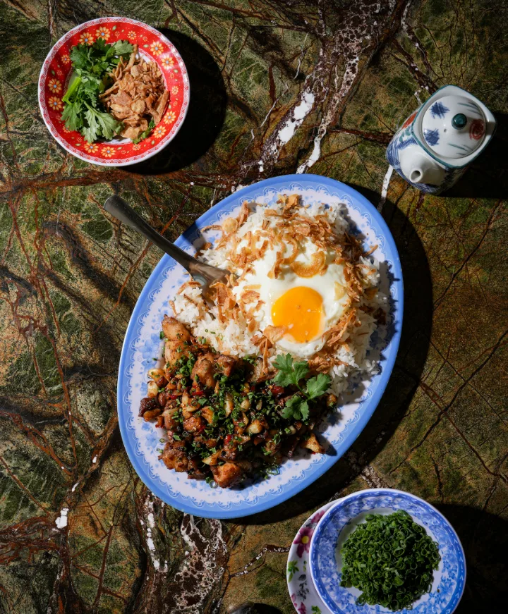 豚肉のせご飯