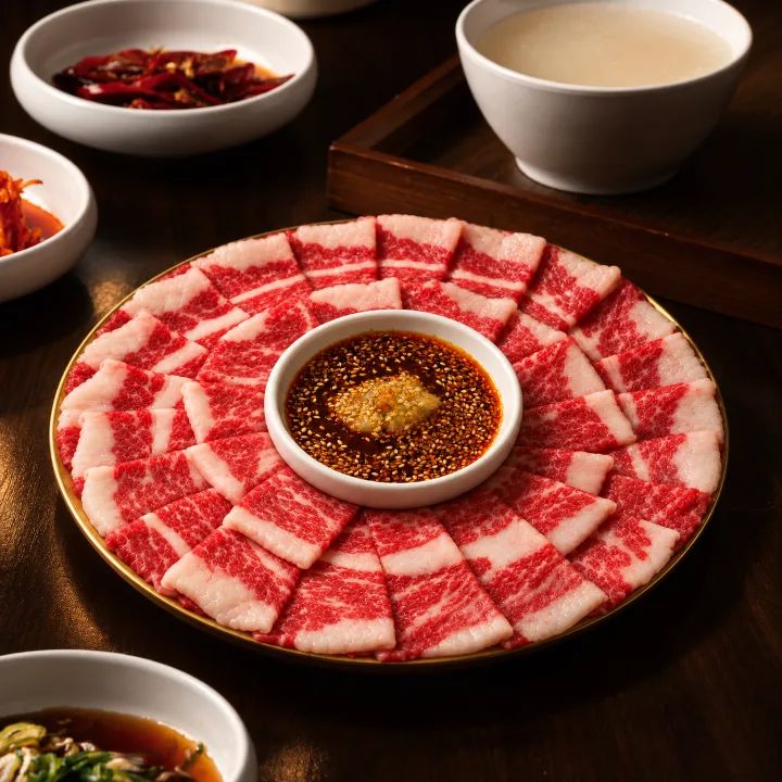 韓牛のともばら肉の刺身
