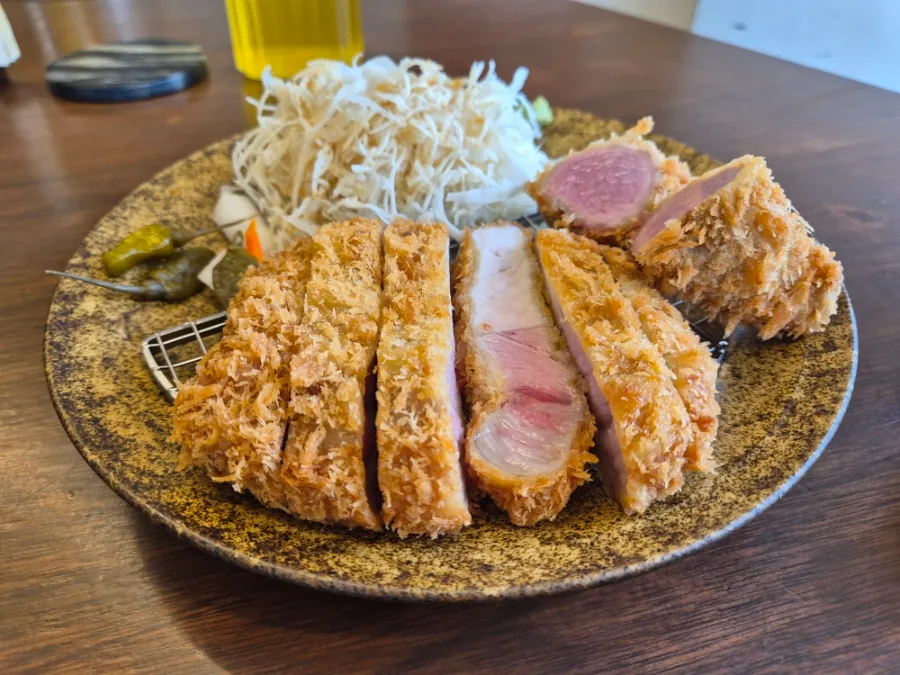 イロルカツ 安国店 — ヒレカツと千切りキャベツ