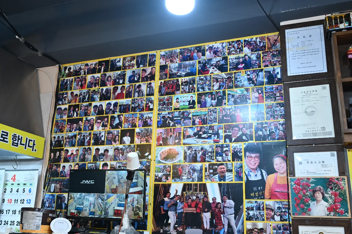 有名人の来店写真