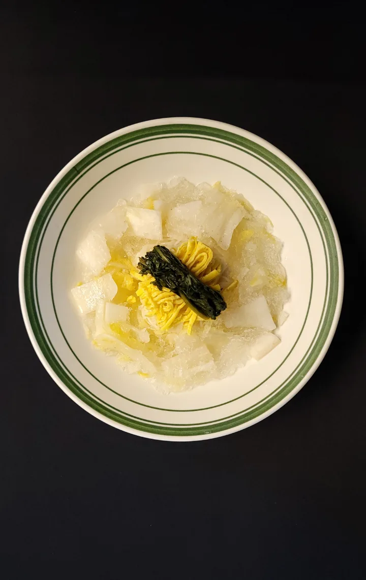 菜の花入り冷たいトンチミグクス