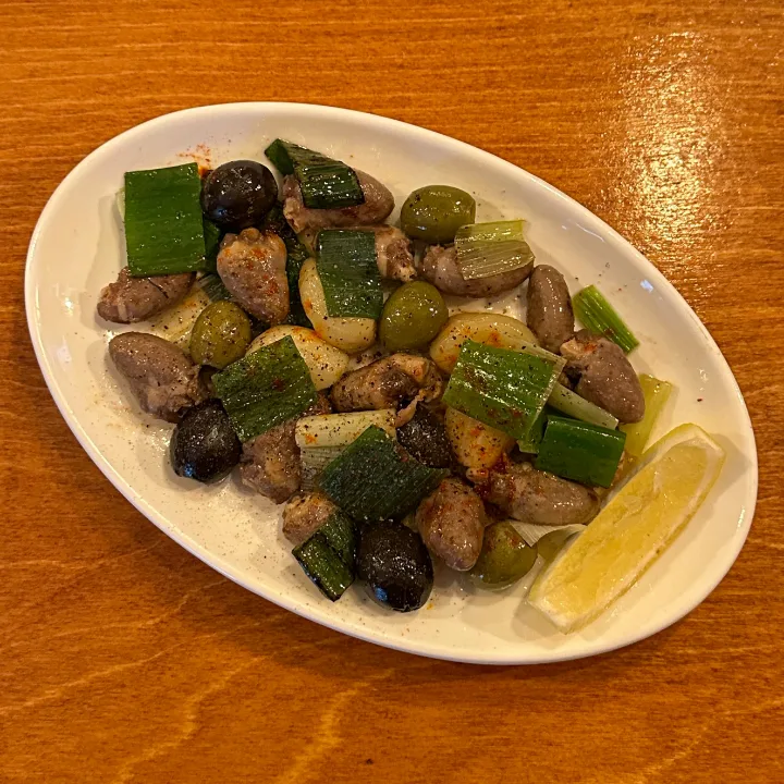 鶏ハツのコンフィ