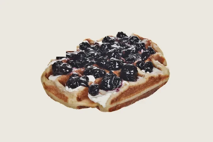 ブルーベリークリームチーズワッフル