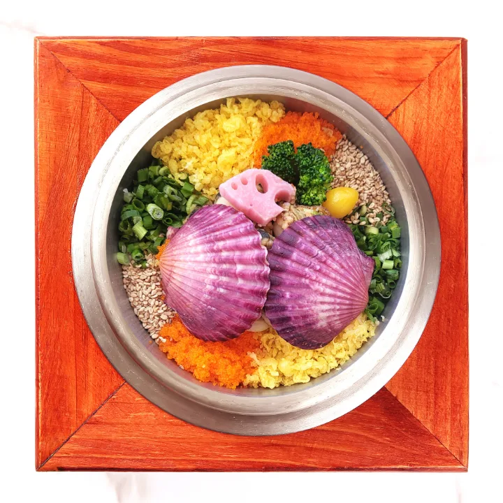 ホタテ釜飯