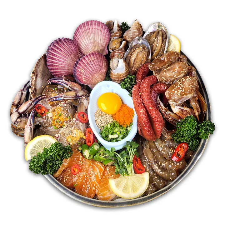 ミニョ海鮮醤油漬け定食（1人前・2人前から注文）