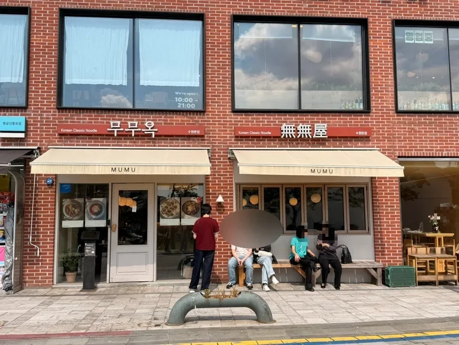 MUMUOK — 赤レンガの建物とMUMUOKの入口