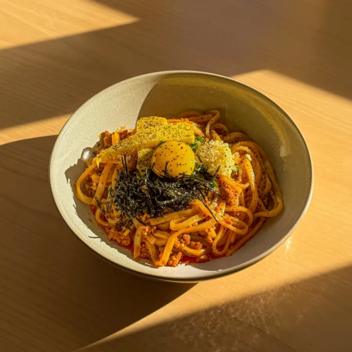 どんぐり味噌の肉麺