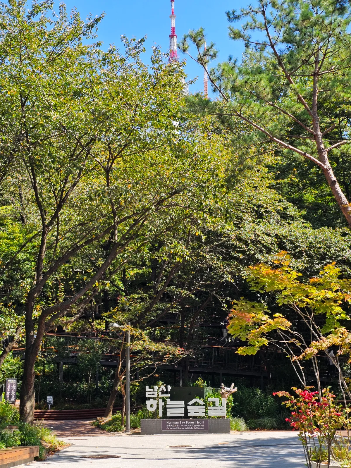 木々に囲まれたハヌルスプキル入口