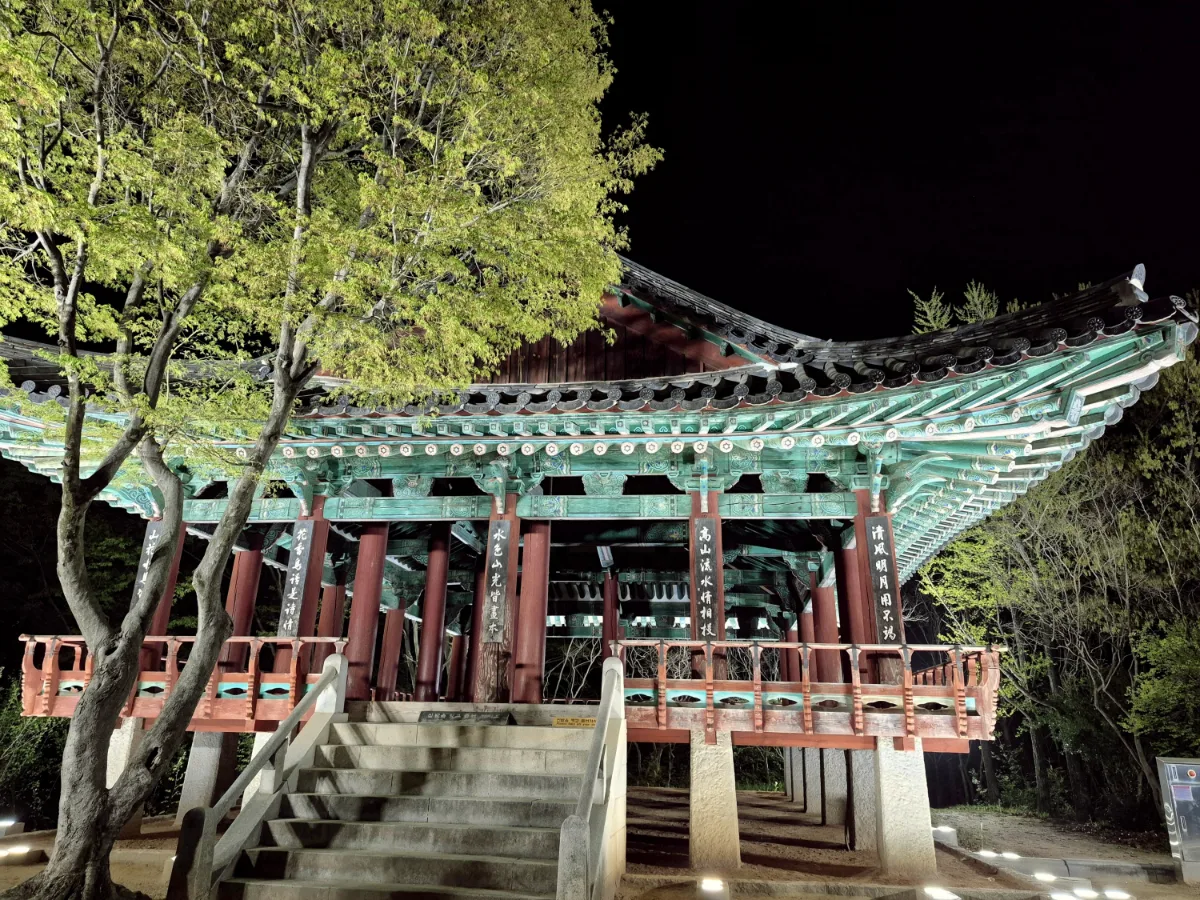梧木台 — 夜に照らされた梧木台の楼閣