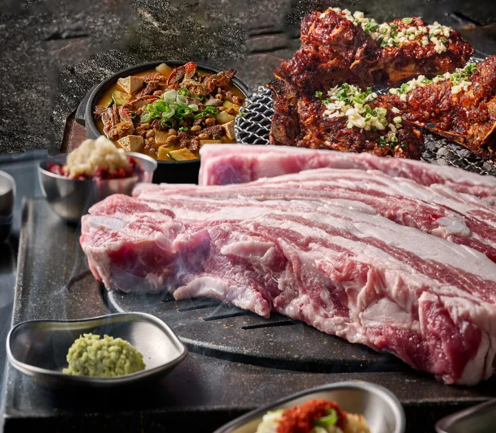 サムギョプサル・骨付き肉セット（2人向け）
