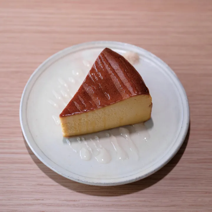 かぼちゃのチーズケーキ、緑茶塩