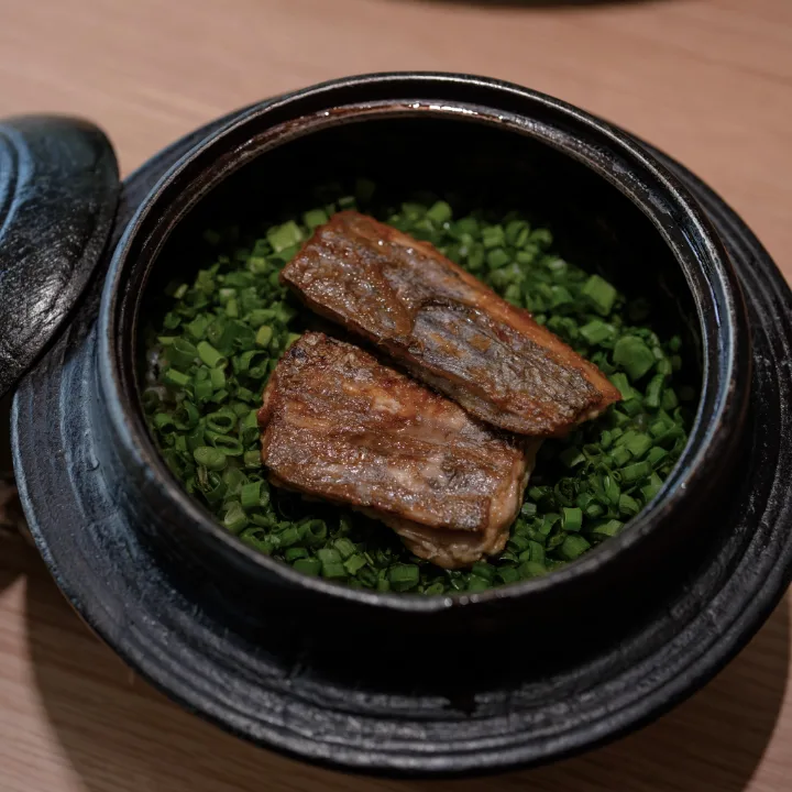 太刀魚とゴンドゥレの釜飯