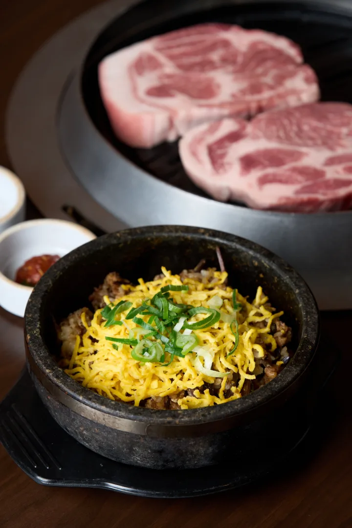 石鍋ワラビ炒めご飯