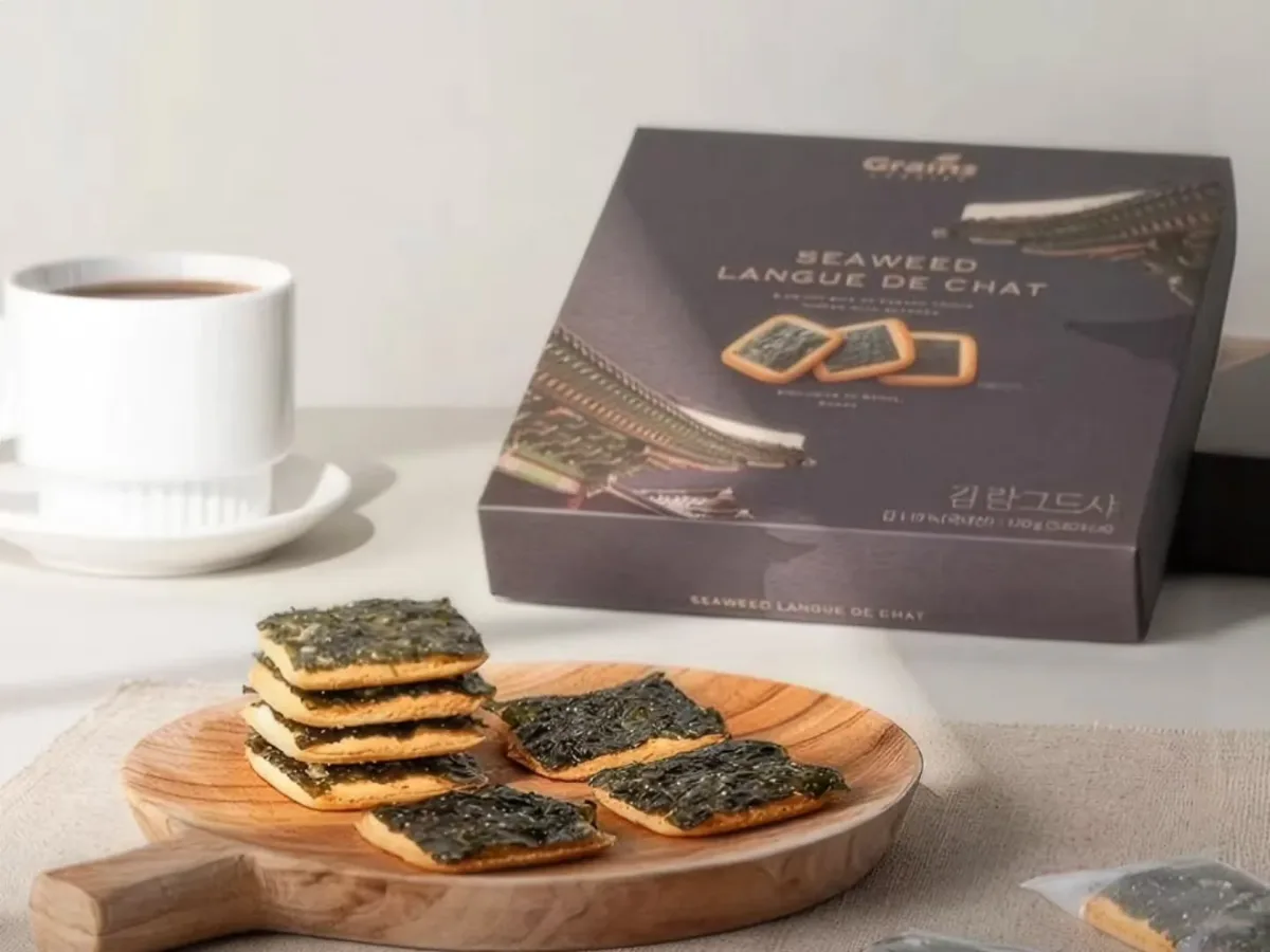 Grains COOKIESの海苔のラングドシャ