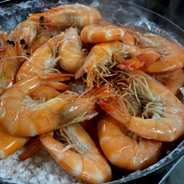 生エビの塩焼き
