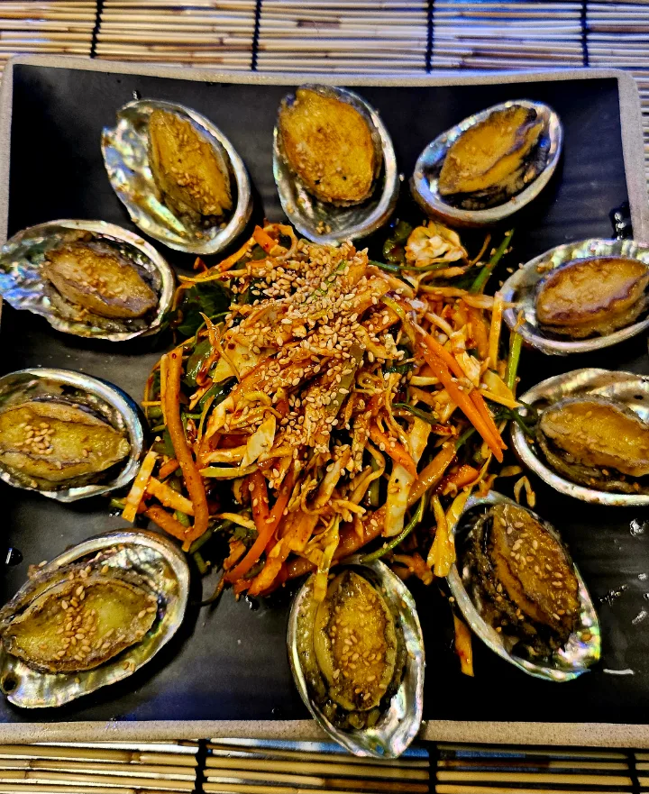 アワビ焼き
