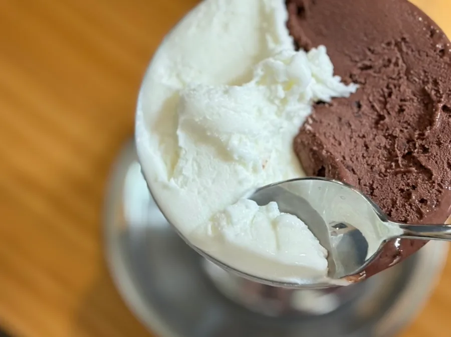 so far — 白とチョコのジェラート