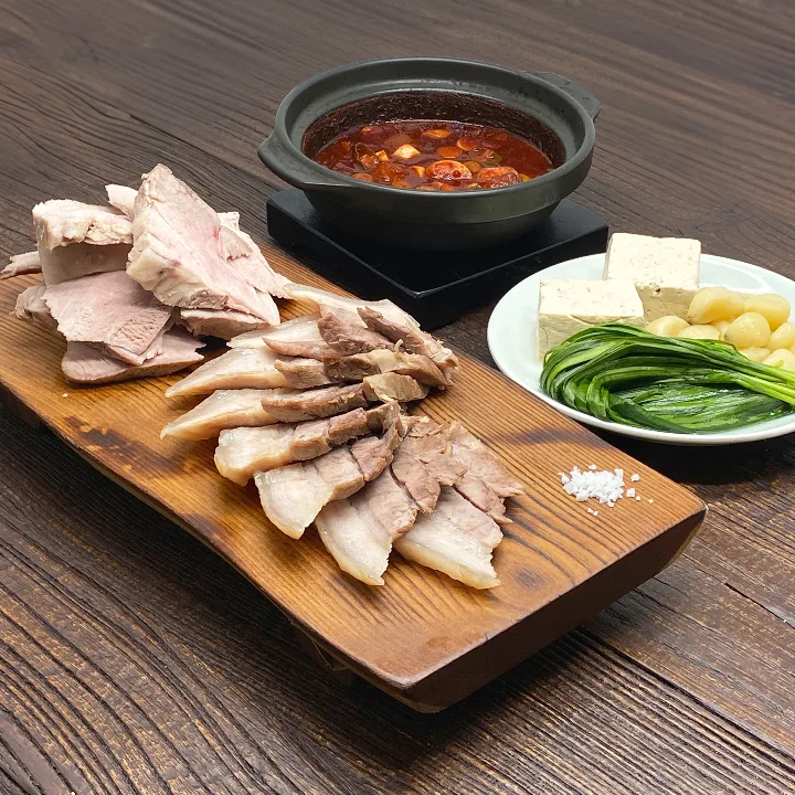 茹で豚とメルジョリム 大
