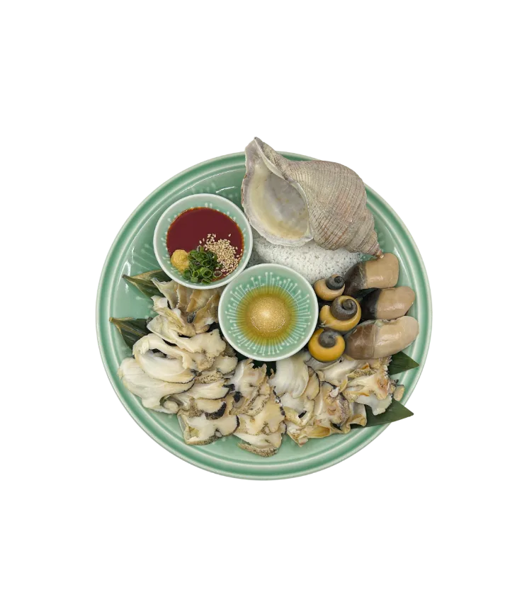 大粒巻貝のゆで物